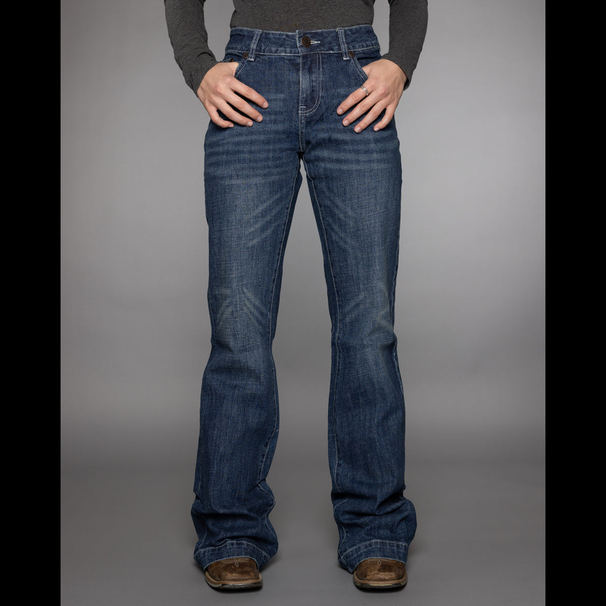CC Wide Leg Trouser Jean - Dark Wash – CC Company