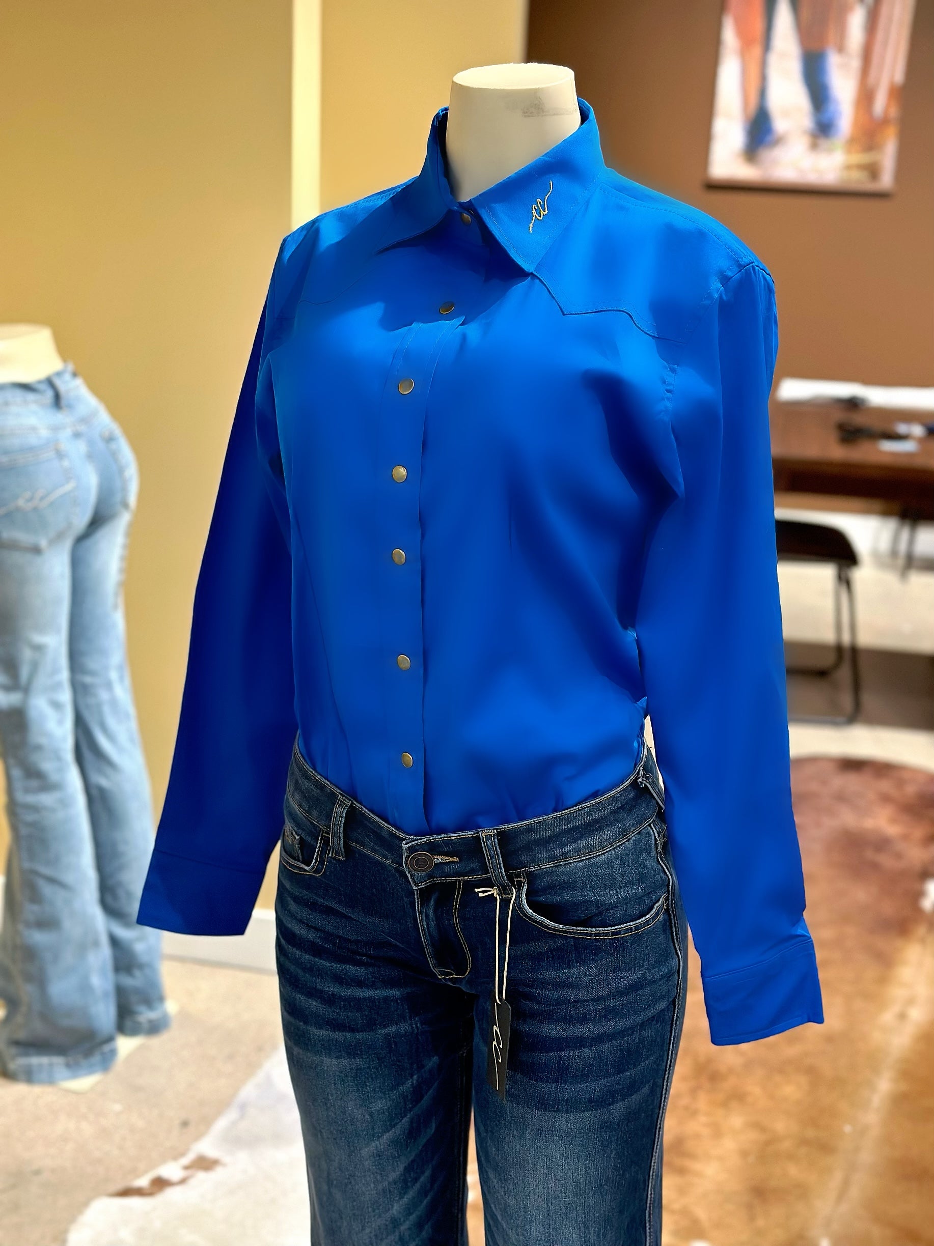 CC Signature Royal Blue Long Sleeve Shirt – CC Company
