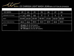 CC Carissa Classic Light Wash Jean – CC Company