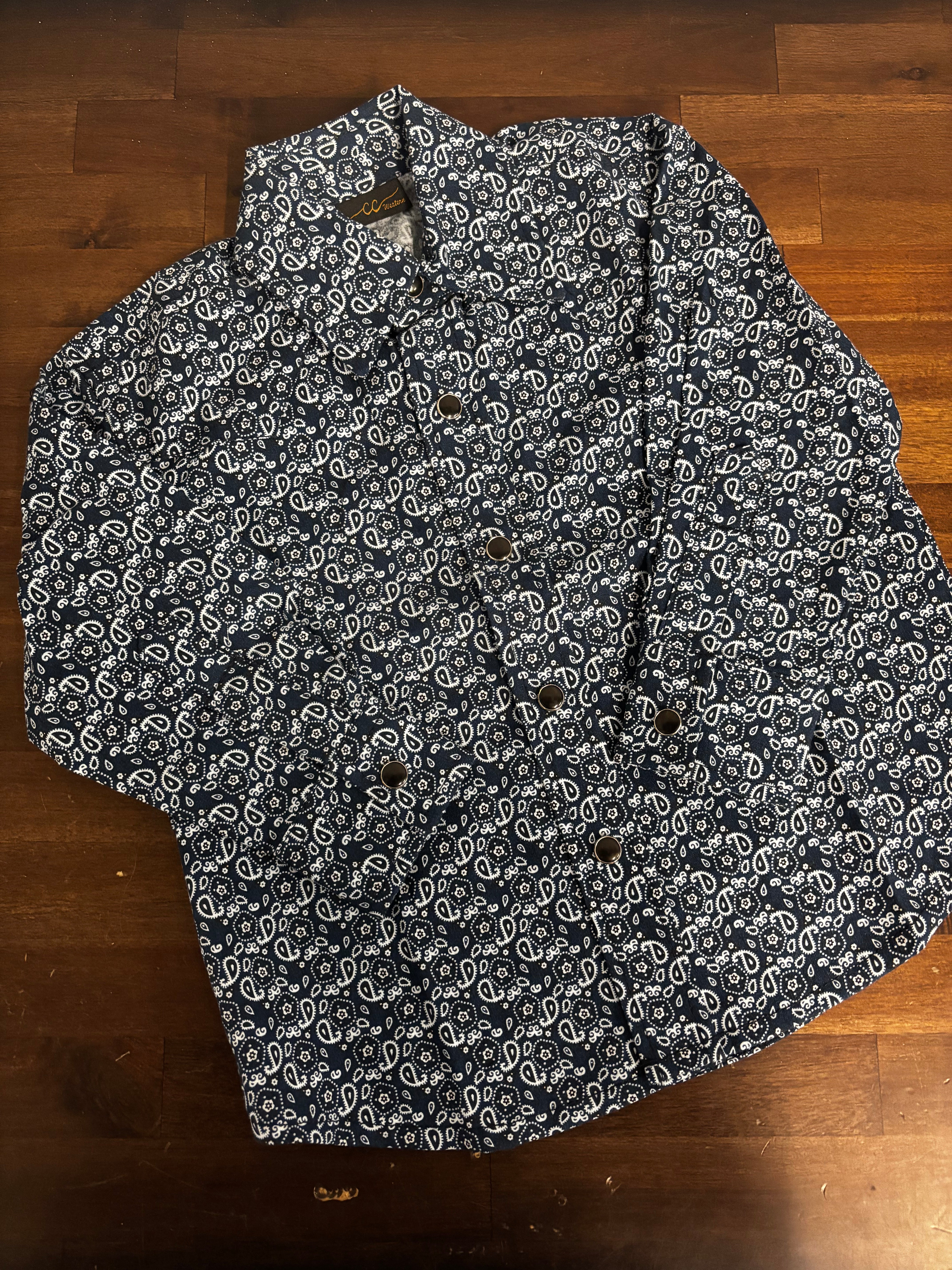 CC Boys Paisley Button Down Shirt