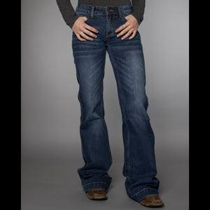 CC Magie Mid Rise Trouser Jean Dark Wash