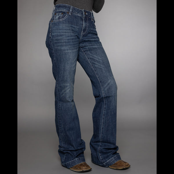 CC Wide Leg Trouser Jean - Dark Wash