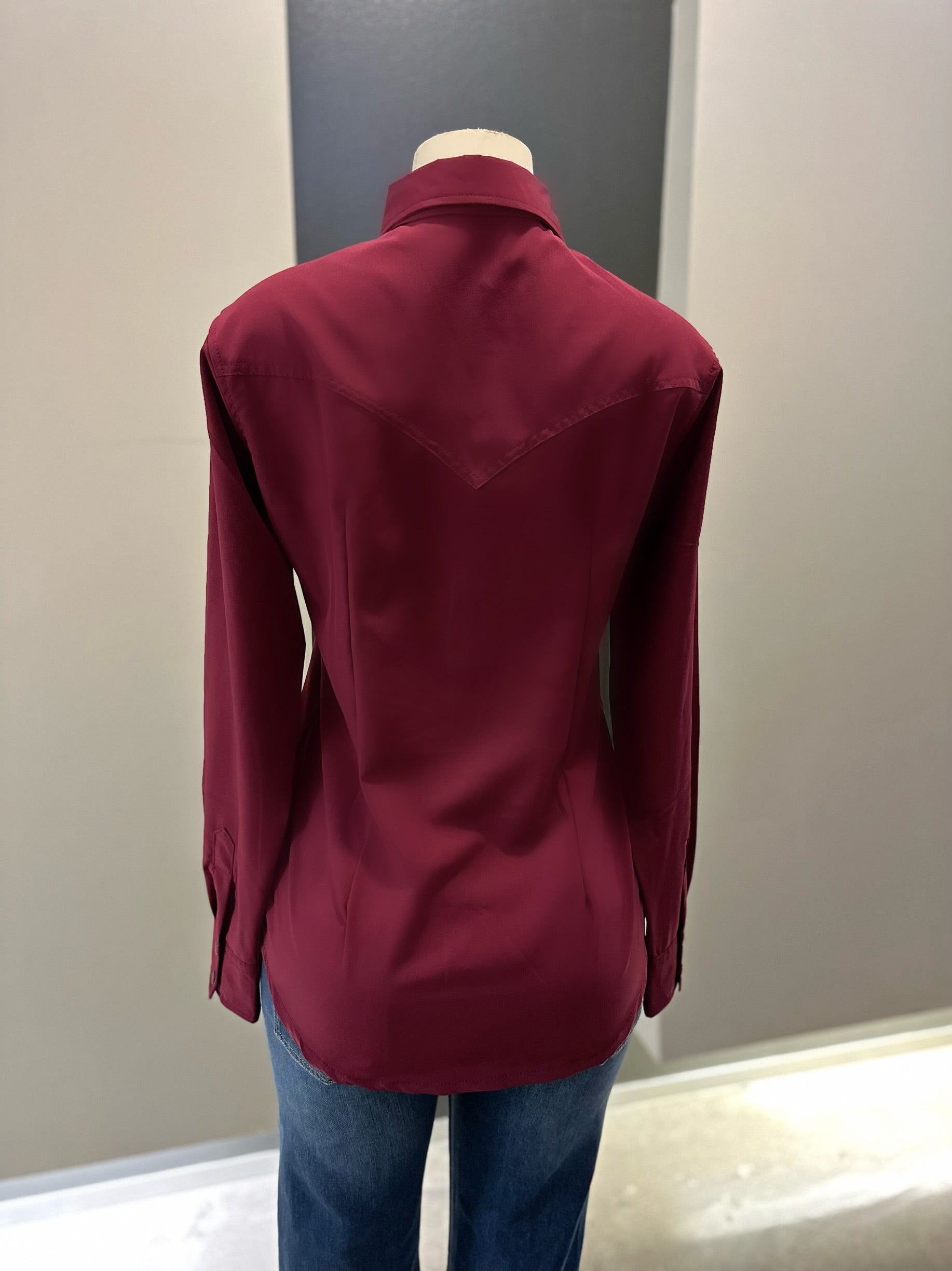 CC Signature Maroon Long Sleeve Shirt