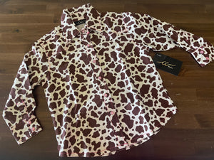 CC Western Cow Print Toddler Girl Shirt