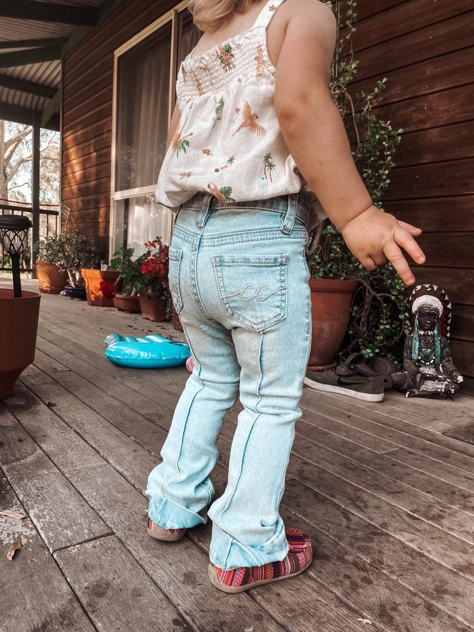 CC Toddler Girl Trouser Jean Light Wash